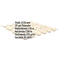 Pfannenblech 2/1060 | Stahl 0,50 mm | 25 µm Polyester | 1015 - Hellelfenbein #2