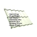 Pfannenblech Szafir 350/15 | Anti-Tropf 700 g/m² | Stahl 0,63 mm | 50 µm PURLAK® | 9002 - Grauweiß #2