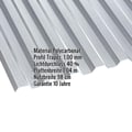 Polycarbonat Spundwandplatte | 76/18 | 1,00 mm | Grau | Temperaturreduzierend | 3,00 m #2