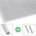Polycarbonat Stegplatte | 16 mm | Profil A1 | Sparpaket | Plattenbreite 1,20 m | Klar | X-Struktur | Breite 3,74 m | Länge 2,00 m #1