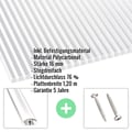 Polycarbonat Stegplatte | 16 mm | Profil A4 | Sparpaket | Plattenbreite 1,20 m | Klar | Blueline | Breite 8,67 m | Länge 3,00 m #2