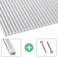 Polycarbonat Stegplatte | 16 mm | Profil A4 | Sparpaket | Plattenbreite 1,20 m | Klar | Blueline | Breite 8,67 m | Länge 3,00 m #1