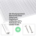 Polycarbonat Stegplatte | 16 mm | Profil A4 | Sparpaket | Plattenbreite 1,20 m | Klar | X-Struktur | Breite 3,75 m | Länge 2,00 m #2