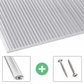 Polycarbonat Stegplatte | 16 mm | Profil A4 | Sparpaket | Plattenbreite 98 cm | Klar | X-Struktur | Breite 3,08 m | Länge 4,00 m #1