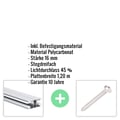 Polycarbonat Stegplatte | 16 mm | Profil DUO | Sparpaket | Plattenbreite 1,20 m | Opal Weiß | Breite 8,67 m | Länge 3,00 m #2