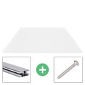 Polycarbonat Stegplatte | 16 mm | Profil DUO | Sparpaket | Plattenbreite 98 cm | Opal Weiß | Breite 3,09 m | Länge 2,00 m #1