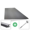 Polycarbonat Stegplatte | 16 mm | Profil ECO | Sparpaket | Plattenbreite 98 cm | Anthrazitgrau | Novalite | Breite 6,05 m | Länge 3,50 m #1
