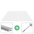 Polycarbonat Stegplatte | 16 mm | Profil Mendiger | Sparpaket | Plattenbreite 98 cm | Opal Weiß | Breite 3,09 m | Länge 2,00 m #1