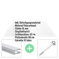 Polycarbonat Stegplatte | 16 mm | Profil Mendiger | Sparpaket | Plattenbreite 98 cm | Klar | X-Struktur | Breite 3,09 m | Länge 2,00 m #2