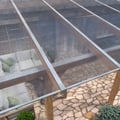 Polycarbonat Stegplatte | 16 mm | Profil Mendiger | Sparpaket | Plattenbreite 98 cm | Klar | X-Struktur | Breite 3,09 m | Länge 2,00 m #4