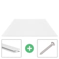 Polycarbonat Stegplatte | 16 mm | Profil Zevener Sprosse | Sparpaket | Plattenbreite 1,20 m | Opal Weiß | Breite 6,27 m | Länge 4,50 m #1