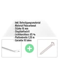 Polycarbonat Stegplatte | 16 mm | Profil Zevener Sprosse | Sparpaket | Plattenbreite 1,20 m | Klar | X-Struktur | Breite 6,27 m | Länge 4,50 m #2