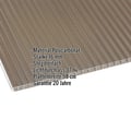 Polycarbonat Stegplatte | 16 mm | Breite 98 cm | Bronze | Beidseitiger UV-Schutz | 3,50 m #2
