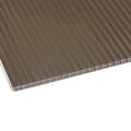Polycarbonat Stegplatte | 16 mm | Breite 98 cm | Bronze | Beidseitiger UV-Schutz | 3,50 m #1