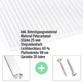 Polycarbonat Stegplatte | 25 mm | Profil A3 | Sparpaket | Plattenbreite 98 cm | Klar | Breite 3,08 m | Länge 2,00 m #2