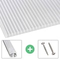 Polycarbonat Stegplatte | 25 mm | Profil A3 | Sparpaket | Plattenbreite 98 cm | Klar | Breite 3,08 m | Länge 2,00 m #1