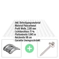 Polycarbonat Wellplatte | 76/18 | Sparpaket | 2,80 mm | Klar | Wabenstruktur | Breite 7,91 m | Länge 5,00 m #2