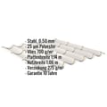 Pfannenblech 2/1060 | Anti-Tropf 700 g/m² | Stahl 0,50 mm | 25 µm Polyester | 9002 - Grauweiß #2