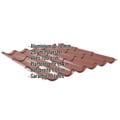 Pfannenblech 2/1060 | Anti-Tropf 700 g/m² | Aluminium 0,70 mm | 25 µm Polyester | 8012 - Rotbraun #2