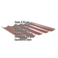 Trapezblech 35/207 | Dach | Anti-Tropf 700 g/m² | Stahl 0,50 mm | 60 µm Puramid | 8012 - Rotbraun #2