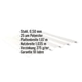 Trapezblech 35/207 | Wand | Stahl 0,50 mm | 25 µm Polyester | 9010 - Reinweiß #2