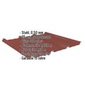 Trapezblech 45/333 | Dach | Anti-Tropf 700 g/m² | Stahl 0,50 mm | 35 µm Mattpolyester | 29 - Rot #2