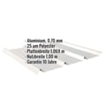Trapezblech 45/333 | Dach | Aluminium 0,70 mm | 25 µm Polyester | 9006 - Weißaluminium #2