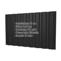 Trapezblech T18DR | Wand | Stahl 0,50 mm | 25 µm Polyester | 9005 - Tiefschwarz #2