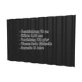 Trapezblech T20M | Wand | Stahl 0,50 mm | 25 µm Polyester | 9005 - Tiefschwarz #2