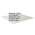 Wellblech 18/1064 | Dach | Aluminium 0,70 mm | 25 µm Polyester | 9006 - Weißaluminium #2