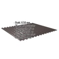 Wellblech 18/1064 | Wand | Stahl 0,50 mm | 35 µm Mattpolyester | 32 - Dunkelbraun #2
