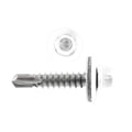 Edelstahlschrauben | Für Montage Tiefsicke auf Holzkonstruktion | 4,8 x 35 mm D14 | Reinweiß #1