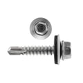 Edelstahlschrauben | Für Montage Tiefsicke auf Holzkonstruktion | 4,8 x 35 mm D14 | Graualuminium #1