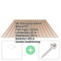 PVC Spundwandplatte | 70/18 | Sparpaket | 1,00 mm | Bronze | Breite 8,41 m | Länge 3,50 m #2