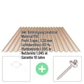 PVC Spundwandplatte | 70/18 | Sparpaket | 1,20 mm | Bronze | Breite 8,41 m | Länge 3,50 m #2