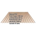 PVC Spundwandplatte | 70/18 | 1,40 mm | Bronze | 7,00 m #2