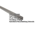 Sockelleiste | 5 x 2,5 x 2 cm | 100° | Stahl 0,50 mm | 25 µm Polyester | 9007 - Graualuminium #2