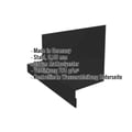 Sockelleiste | Typ 2 | 6,7 cm x 4 cm x 2 cm x 2,00 m | Stahl 0,50 mm | 35 µm Mattpolyester | 033 - Schwarz #2