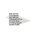 Stehfalzblech 33/500-LR | Dach | Anti-Tropf 1000 g/m² | Stahl 0,63 mm | 25 µm Polyester | 9006 - Weißaluminium #2