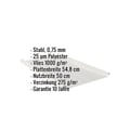 Stehfalzblech 33/500-LR | Dach | Anti-Tropf 1000 g/m² | Stahl 0,75 mm | 25 µm Polyester | 9006 - Weißaluminium #2