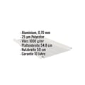 Stehfalzblech 33/500-LR | Dach | Anti-Tropf 1000 g/m² | Aluminium 0,70 mm | 25 µm Polyester | 9006 - Weißaluminium #2
