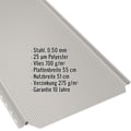 Stehfalzblech PD-510-S | Nano | Anti-Tropf 700 g/m² | Stahl 0,50 mm | 25 µm Polyester | 9010 - Reinweiß #2