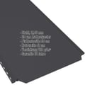Stehfalzblech PD-510-S | Nano | Stahl 0,50 mm | 35 µm Mattpolyester | 9005 - Tiefschwarz #2