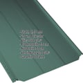 Stehfalzblech PD-510-S | Trapez | Anti-Tropf 700 g/m² | Stahl 0,50 mm | 25 µm Polyester | 6005 - Moosgrün #2
