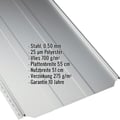 Stehfalzblech PD-510-S | Trapez | Anti-Tropf 700 g/m² | Stahl 0,50 mm | 25 µm Polyester | 7035 - Lichtgrau #2