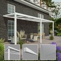 Terrassenüberdachung | Schneelastzone 1 | RAL 9016 | Glasplatte Klar | Leiste Quadratisch | Breite 11,06 m | Tiefe 3,50 m #3