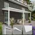 Terrassenüberdachung | Schneelastzone 2 | RAL 9016 | Platte Opal Weiß | Leiste Halbrund | Breite 8,06 m | Tiefe 3,50 m #3