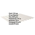 Trapezblech 20/1100 | Dach | Anti-Tropf 1000 g/m² | Stahl 0,50 mm | 25 µm Polyester | 9002 - Grauweiß #2
