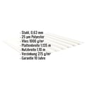 Trapezblech 20/1100 | Dach | Anti-Tropf 1000 g/m² | Stahl 0,63 mm | 25 µm Polyester | 9010 - Reinweiß #2
