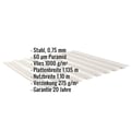 Trapezblech 20/1100 | Dach | Anti-Tropf 1000 g/m² | Stahl 0,75 mm | 60 µm Puramid | 9002 - Grauweiß #2
